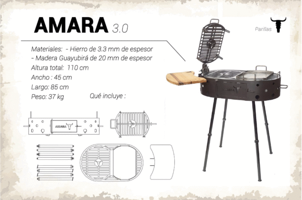 Parrilla Kankay Amara Desmontable - Image 5